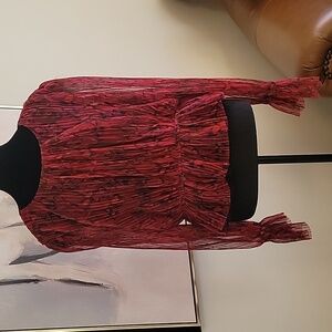 Steve Madden red peplum top